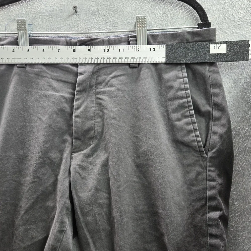 Banana Republic Men Pants 32X34 Gray‎ Chino Skinny Button Slim 33